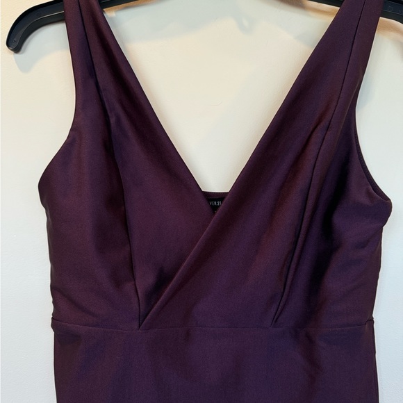 Forever 21 Plunging Plum Surplice Bodysuit - Picture 7 of 11